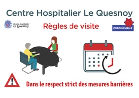 Nouvelles règles à respecter impérativement pour les visites au CH<br/>à partir du 16 septembre 2020
