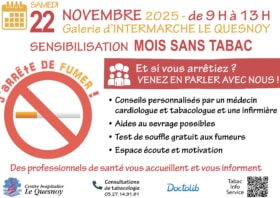 SENSIBILISATION à l’arrêt du tabac