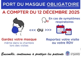 Nouvelles consignes du port de masque